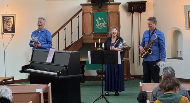 Blauw blinkende klanken